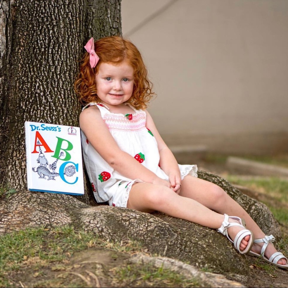 White Embroidered Strawberry Print Lace Shorts - Picture 3 of 5